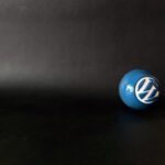 WordPress Blue Ball Wallpaper Collection: Single ball and black background